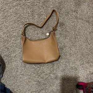 Tan Leather Shoulder Bag